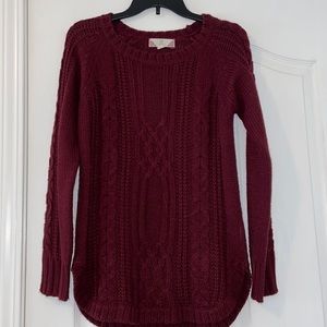 Burgundy sweater
